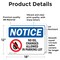 Signmission No Oil Changes In Parking Lot OSHA Notice Sign, Vinyl Decal, 18in W x 12in L, 2PK OS-2PACK-NS-D-1218-L-16150 - alternate 5